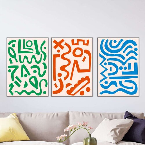 Wallity slika Mdf-00102, 40x90 cm, 3 dela Cene