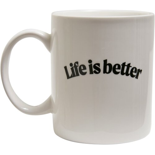 MT Accessoires Life Is Better Cup white Slike