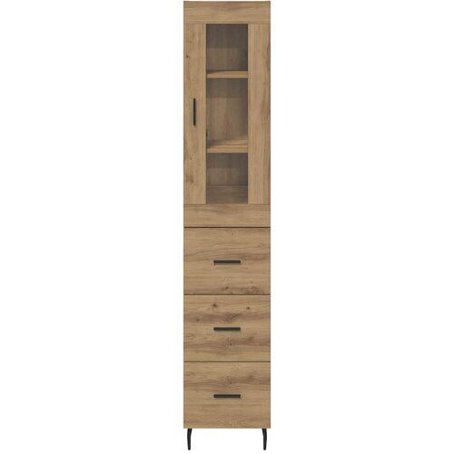  Highboard Umjetnički hrast 34,5 x 34 x 180 cm Konstruirano drvo Slike