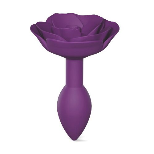 Love To Love Open Rose Butt Plug Size S Purple Cene