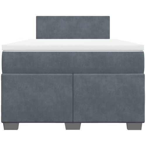  Krevet box spring s madracem tamnosivi 120 x 190 cm bar&amp;scaron;un Slike
