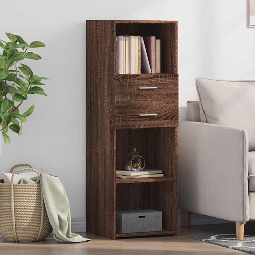  Visoka komoda boja hrasta 40 x 42,5 x 124 cm konstruirano drvo Cijene