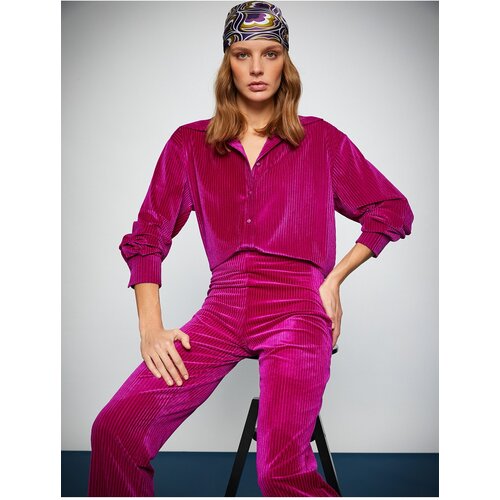 Koton Melis Agazat X - Relax Corduroy Shirt Slike