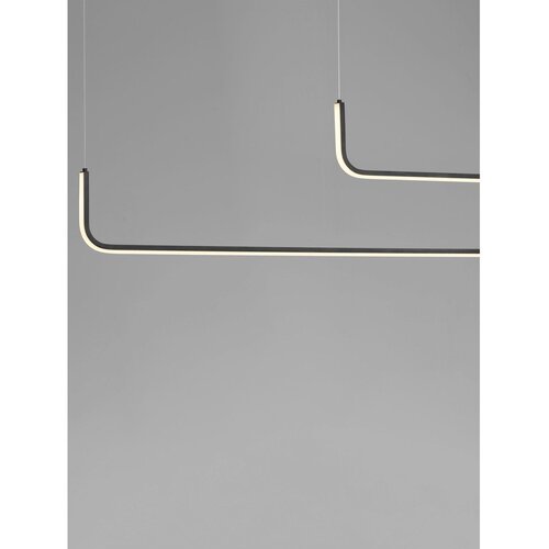 Nova Luce Mat črna aluminijasta LED zatemnitvena viseča svetilka Strita &amp;ndash; Slike