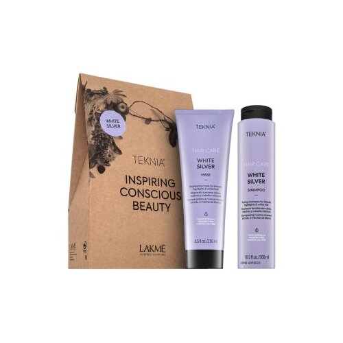 Lakmé Teknia White Silver Pack šampon + maska za platinasto plavu i sijedu kosu 300 ml + 250 ml Cijene