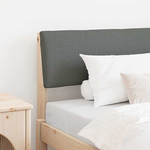 vidaXL Tapecirani uzglavlje Tamno siva 90 cm Čvrsto borovo drvo Cene