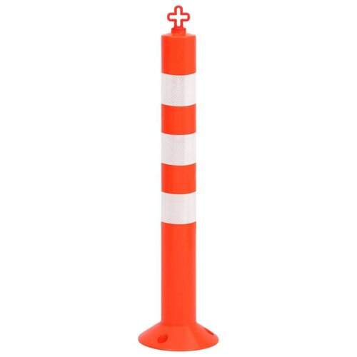 VidaXL Stupovi za kontrolu prometa s lancem 10 kom 75 cm PE Slike