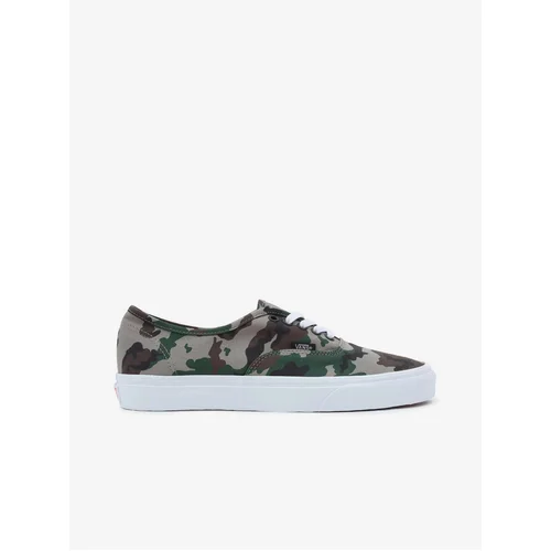 Vans Khaki Mens Patterned Sneakers UA Authentica - Men