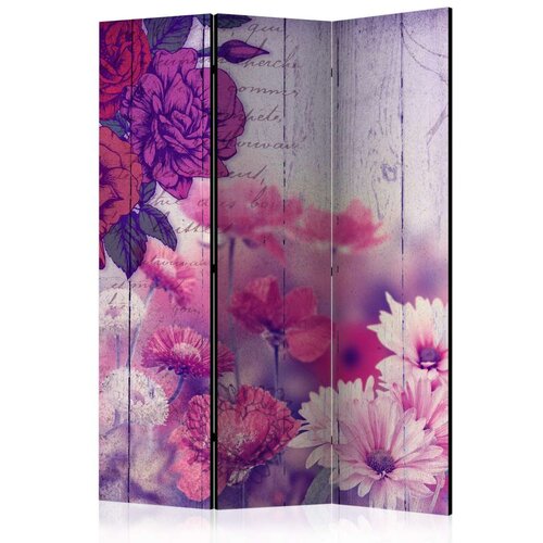  Paravan u 3 dijela - Flowers Memories [Room Dividers] 135x172 Slike