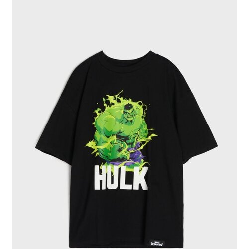Sinsay Pamučna majica s printom Marvel Hulk Cene