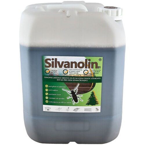 SILVAPRODUKT Zaščitni premaz za les Silvanolin rjav (20 kg, ščiti pred delovanjem lesnih gliv, insektov in morskih škodljivcev, tudi za les, izpostavljen vremenski Cene
