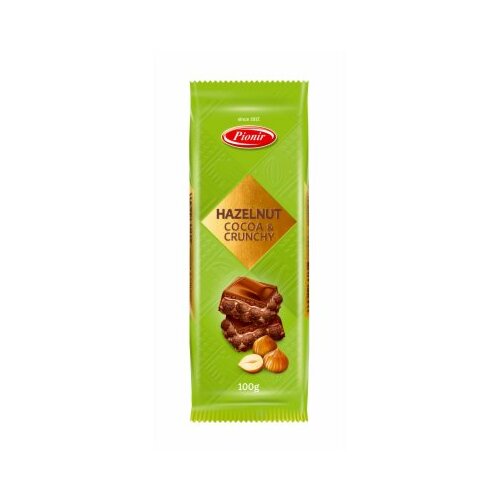 Pionir krem tabla hazelnut cocoa&crunchy 100G Slike