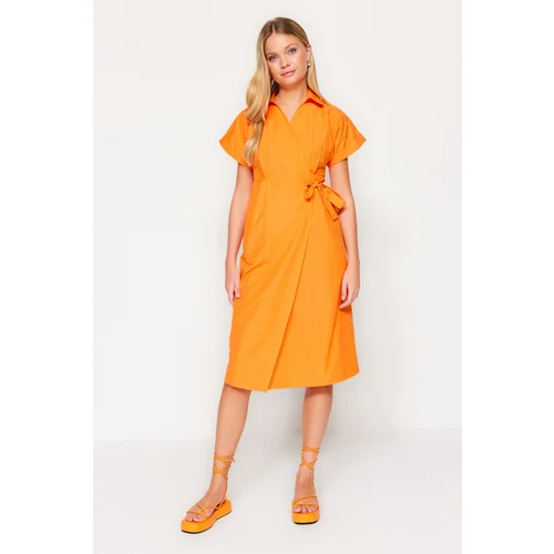 Trendyol Dress - Orange - Wrapover