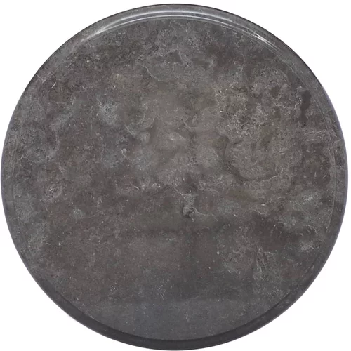 vidaXL mizna plošča črna Ø 40x2,5 cm marmor