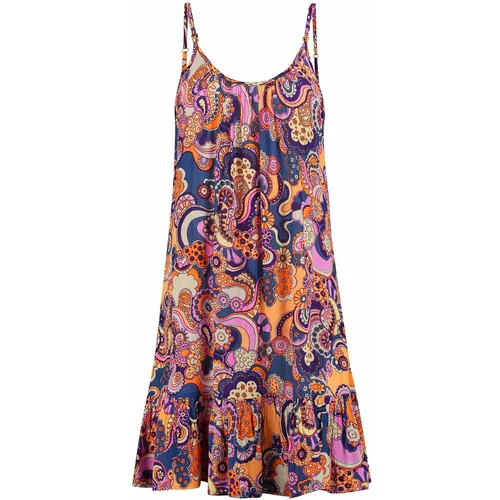 Shiwi Ljetna haljina 'Ibiza' bež / plava / narančasta / svijetloroza