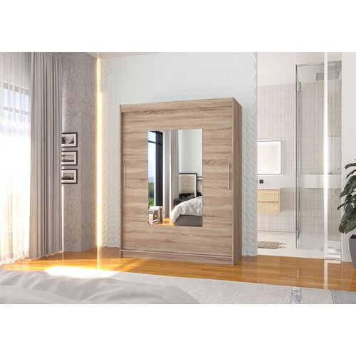  Garderobna omara z drsnimi vrati Dorrigo (150 cm)-Hrast tartuf Slike
