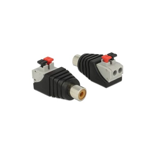 Delock 65565 Cinch adapter [1x ženski cinch konektor - 1x utičnica] crna, siva, crvena Cijene