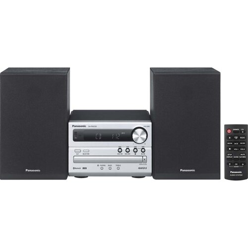 Panasonic Stereo uređaj SC-PM250EG-S Bluetooth®, CD, USB, 2 x 10 W srebrne bojee boje Cijene