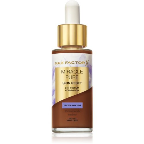 Max Factor Miracle Pure negovalni tekoči puder odtenek 100-110 Very Deep 30 ml Slike