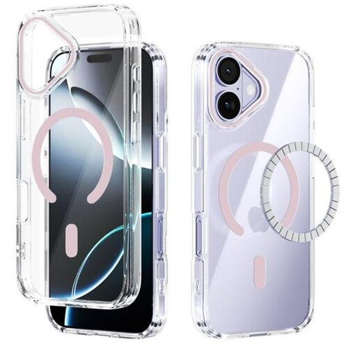 Chameleon Gumiran magnetni ovitek (TPU Magnetic) za Apple iPhone 17, roza Cene