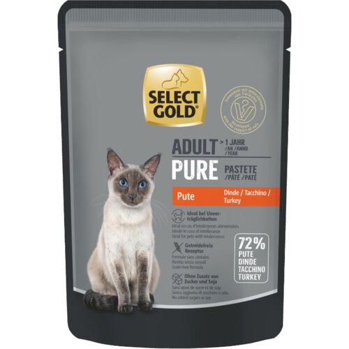 Select Gold Cat Adult pa&scaron;teta puretina vrećica 85 g Cijene