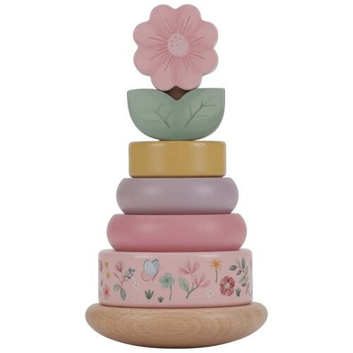 Little Dutch&amp;reg; Drveni toranj za slaganje s prstenovima, Fairy Garden Slike
