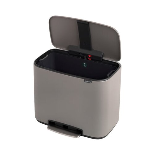 Brabantia Bo pedalni koš za smeti 36 L s plastičnim vložkom - Mineral Concrete Grey Cene