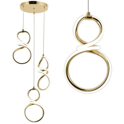 Toolight Viseća LED lampa G073-3CPR Gold Cene