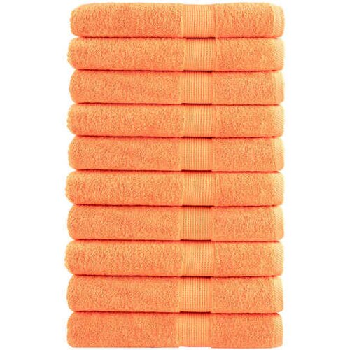 vidaXL Premium brisače SOLUND 10 kos oranžna 100x200 cm 600 g/m2 Cene