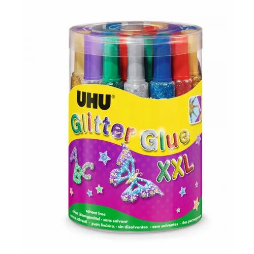 Uhu LJEPILO GLITTER BOJE 20ML Slike