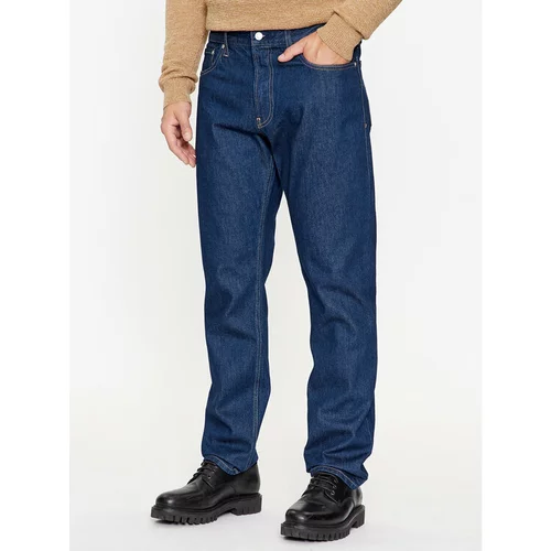 Calvin Klein Jeans Jeans hlače Authentic J30J323881 Mornarsko modra Straight Fit