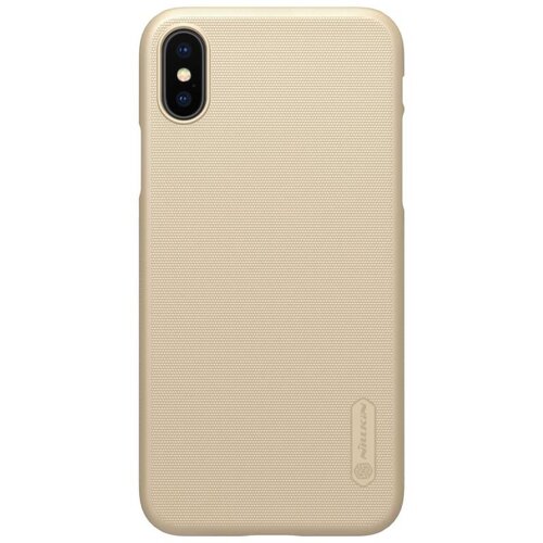 Nillkin Maska za iPhone X/ iPhone XS zlatna Super Frosted Shield Slike
