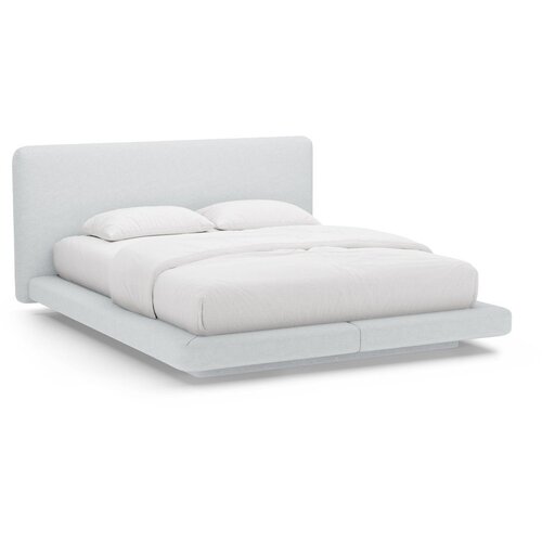 Micadoni Svijetlo sivi tapecirani bračni krevet 180x200 cm Linea &ndash; Cijene