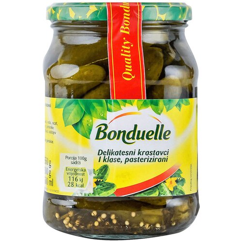 Bonduelle kornišoni tegla 580ml Slike