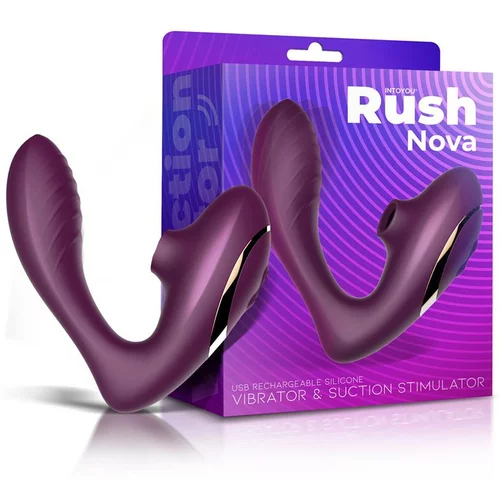 INTOYOU Rush Nova Vibrator and Clitoral Stimulator Purple