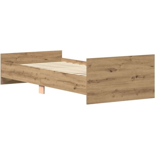 VidaXL okvir kreveta bez madraca boja hrasta artisan 100x200 cm Slike