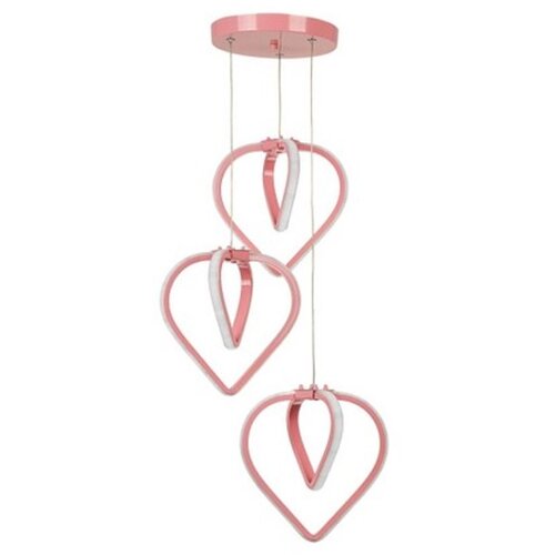 VISILICA Rožnata kovinska LED viseča svetilka &amp;oslash; 20 cm Sevinc &amp;ndash; Slike