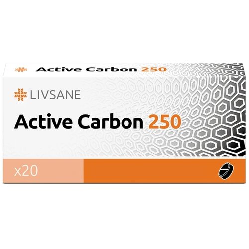 LIVSANE aktivni ugalj 250mg 20/1 Slike