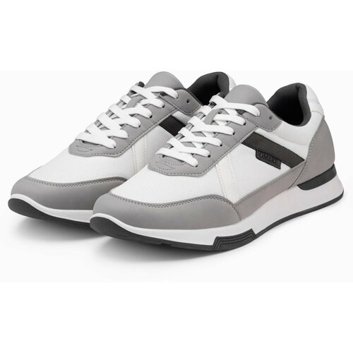 Ombre Men's mesh sneaker shoes - grey Slike