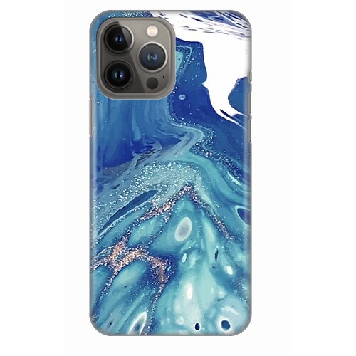 Maska Silikonska Print za iPhone 13 Pro Max 6.7 Blue Marble Slike