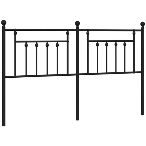 Maison Chic kovinsko posteljno vzglavje - vzglavna omarica - nočna omarica črno 160 cm, (21704759) Slike