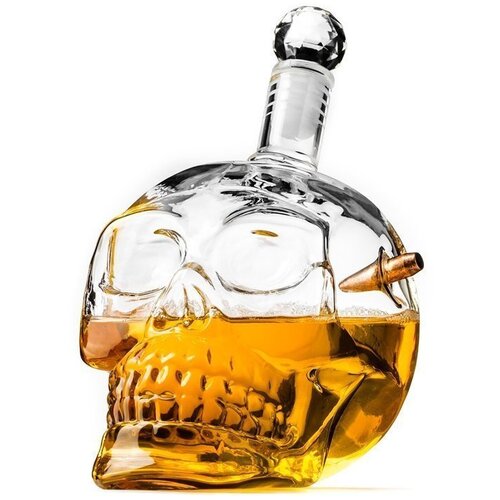  Lobanja s kroglo – ročno izdelana steklenička (700 ml) - Gadget Master - Fantovščina - Za 30 let Cene