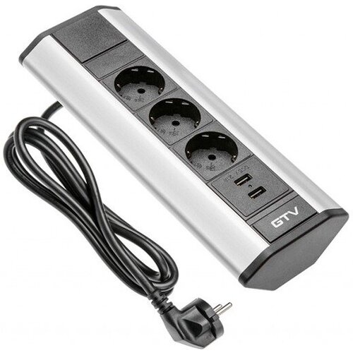 Gtv namizna vtičnica 3x 230V + 2x USB AE-PBKT3S2U-80 Cene