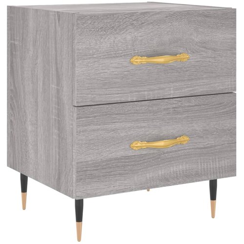 Maison Chic Nočna omarica - Nočna miza siva sonoma 40x35x47,5 cm inženirski les, (21686972) Cene