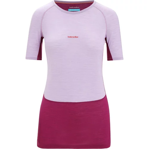 ICEBREAKER Funkcionalna majica 'ZoneKnit' svetlo lila / oranžna / burgund