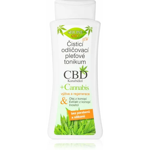Bione Cosmetics Cannabis CBD tonik za čišćenje i skidanje make-upa s CBD-om 255 ml