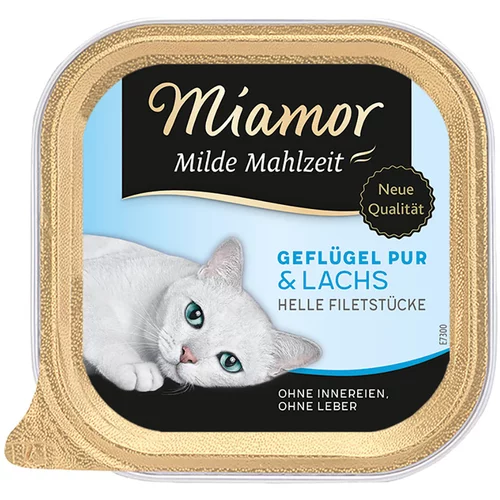 Miamor Milde Mahlzeit 6 x 100 g - Čista perutnina & losos
