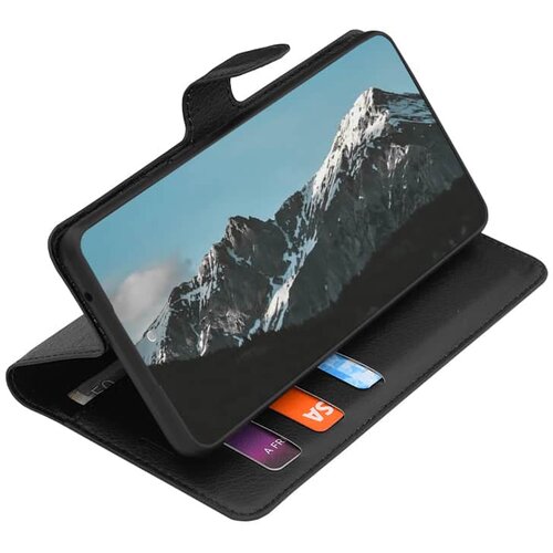 Techsuit Leather Folio preklopna maska za Xiaomi 17 &amp;ndash; crna Slike