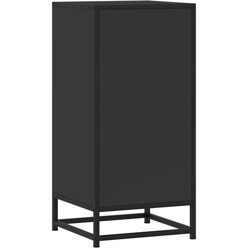 VidaXL Komoda crna 35,5 x 35 x 76 cm konstruirano drvo i metal Slike