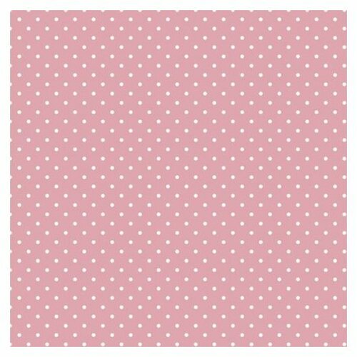 Dekupaž salvete - White Dots on Pink - 1kom Slike